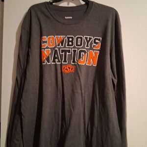 Colosseum OSU Gray Cowboys Nation Long Sleeve Tee